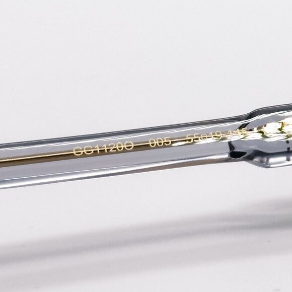 NEW GUCCI GG1120O 005 MEN TRANSPARENT LIGHT BLUE EYEGLASSES GUCCI - Picture 9 of 11